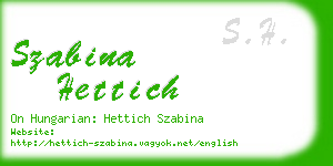 szabina hettich business card